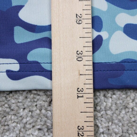 Tattoo Golf Polo Shirt Men XL Blue/Gray Camo Polyester Stretch S/S Pullover - Picture 12 of 13